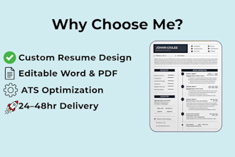professionally write, edit, and design your resume