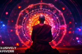 create 10 binaural beats meditation solfeggio frequencies music videos