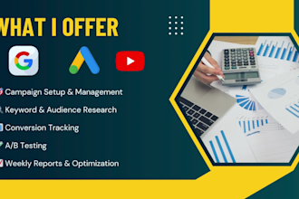 setup and manage google ads adwords PPC campaigns