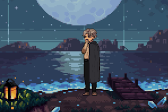 do pixel illustration, 8 bit art, pixel animation, background