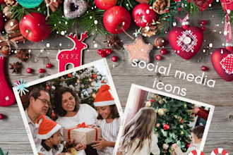 stylish, simple, unique professional social media icons