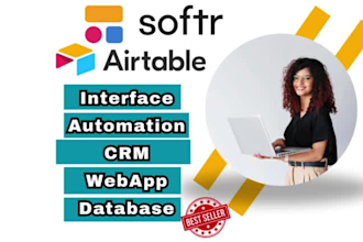 be your airtable, airtable interface, automation, softr web app, database expert