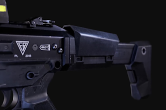 do realistic 3d gun model, 3d fps animation, 3d weapon redesign, gun animation