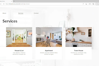 create a website mockup or a responsive website with canva