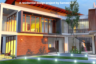 create 2d drawings high quality 3d rendering as an architect