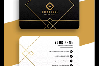create a stunning business card design for you