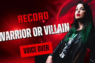 record a female warrior or villain character