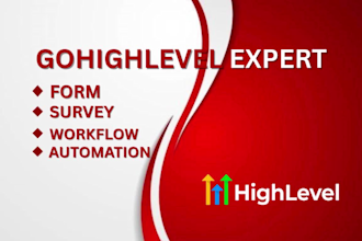 set up gohighlevel form survey workflow automation for your business