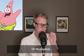 record a male voice over in a variety of accents