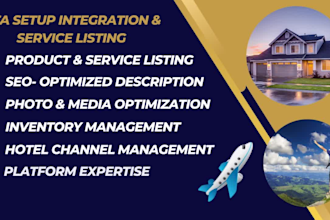 do ota online travel agency products and service listing, automation management