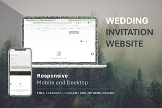 make a wedding invitation website