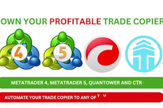 provide telegram trade copier signal to mt4 mt5 or quantower and ctrader