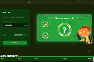 create coinflip, dice games project using chianlink vrf