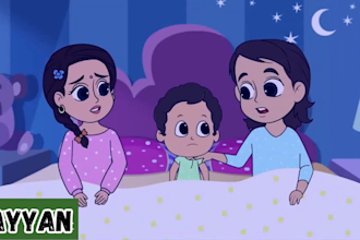 create custom 2d animation for kids learning and cartoon storytelling