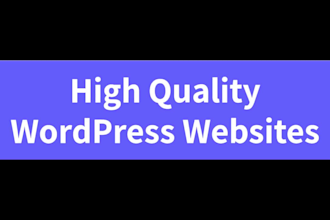 build a responsive wordpress website for small businesses or authors