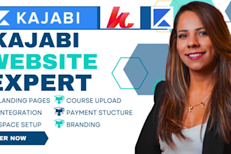 custom kajabi online course sales funnel setup kajabi website landingpage expert