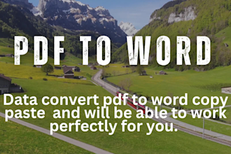 do data covert pdf to word and word to pdf within 24 hours