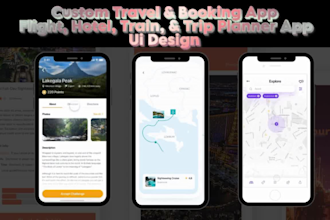 travel app booking app flight hotel train trip planner app ui design ios android