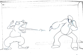 do frame by frame 2d animation with stunning impact frames