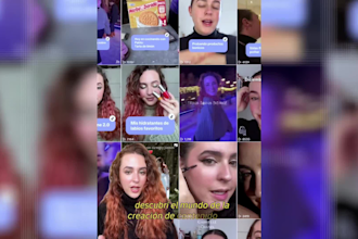 create ugc tiktok and reels videos in spanish and english