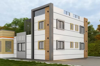 design house 3d exterior modeling, building rendering and walkthrough animation