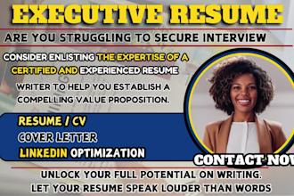 write your senior director vp svp  executive resume  or cxo resume