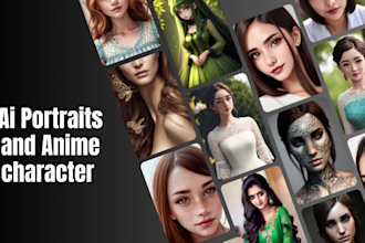 create detailed ai portraits, ai anime art using custom ai