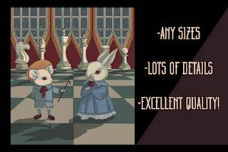 draw in a vintage cartoon style