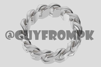 create jewelry design, jewelry rendering and animation