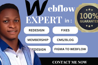build webflow redesign webflow expert design