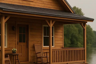 do 3d cabin design, container house, exterior and interior sauna, shed and barn