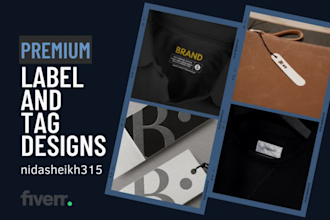 design clothing label and tag