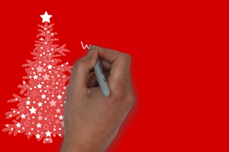 create a christmas tree speed animation today