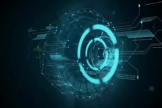 do 3d hologram animation, hologram video, hologram animation futuristic hologram