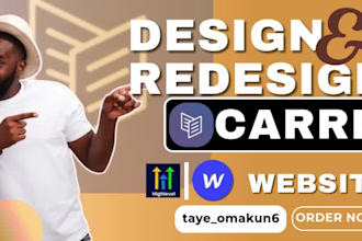 design carrd website weebly redesign landing page build go high level