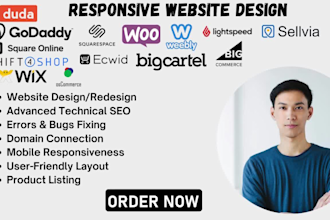 setup godaddy redesign, square ecwid big commerce big cartel duda weebly store