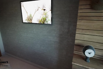 render 3d interior or 360 panorama with virtual tour