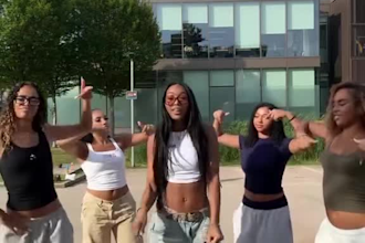 create a viral dance or group dance video for tiktok reels