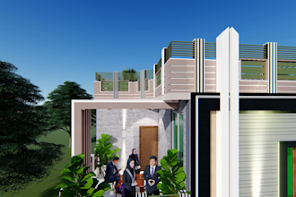 do designing in revit architecture interior and landscaping
