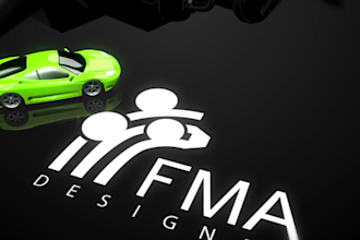 create automotive car intro logo animation