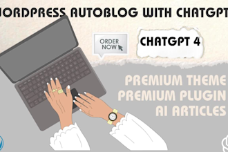 create an automated wordpress ai news website, autoblog and RSS site