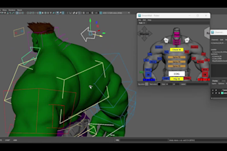 create a game ready rig with blendshape based facial rig