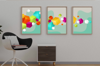 do abstract printable wall art with commercial rights