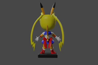 make an stl file for 3d printing of a sexy female anime or cartoon character