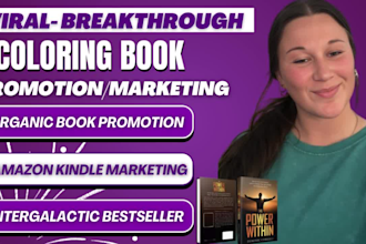 do viral coloring book promotion, amazon kindle marketing, ebook ads