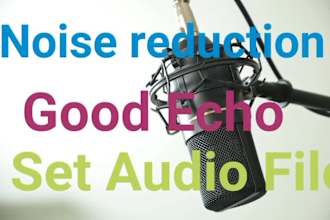 do noise reductions, clean, fix, podcast, audio enhance