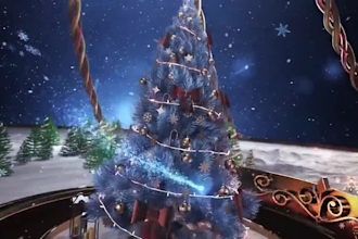 create a 3d christmas animation, 3d music video for christmas video