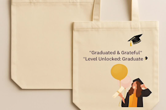 design custom graduation tote bags