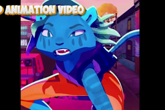 2d music video animation 2d anime animation video 2d cartoon character animation