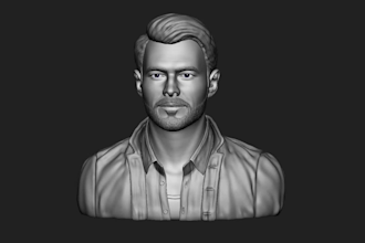 do 3d head sculpting for 3d printing